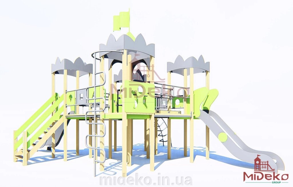 Ігровий комплекс "Мозаїка" MIDEKO від компанії ТОВ "МІДЕКО ГРУП" облаштування дитячих і спортивних майданчиків - фото 1