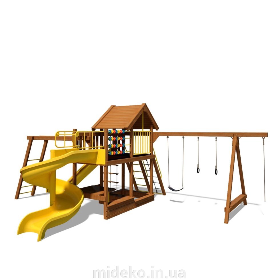 Ігровий комплекс "Ранчо-3" від компанії ТОВ "МІДЕКО ГРУП" облаштування дитячих і спортивних майданчиків - фото 1