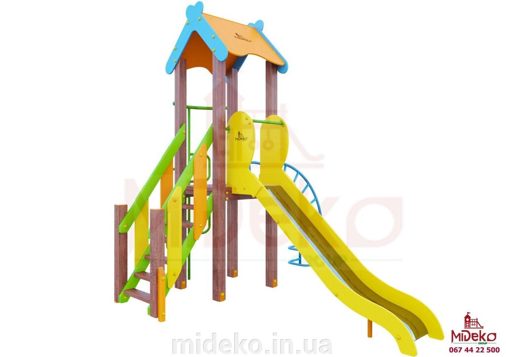 Ігровий комплекс "Рой 150" MIDEKO від компанії ТОВ "МІДЕКО ГРУП" облаштування дитячих і спортивних майданчиків - фото 1