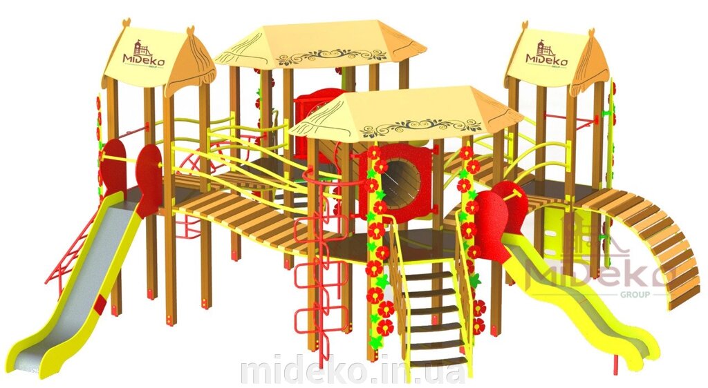 Ігровий комплекс "Сінді" MIDEKO від компанії ТОВ "МІДЕКО ГРУП" облаштування дитячих і спортивних майданчиків - фото 1