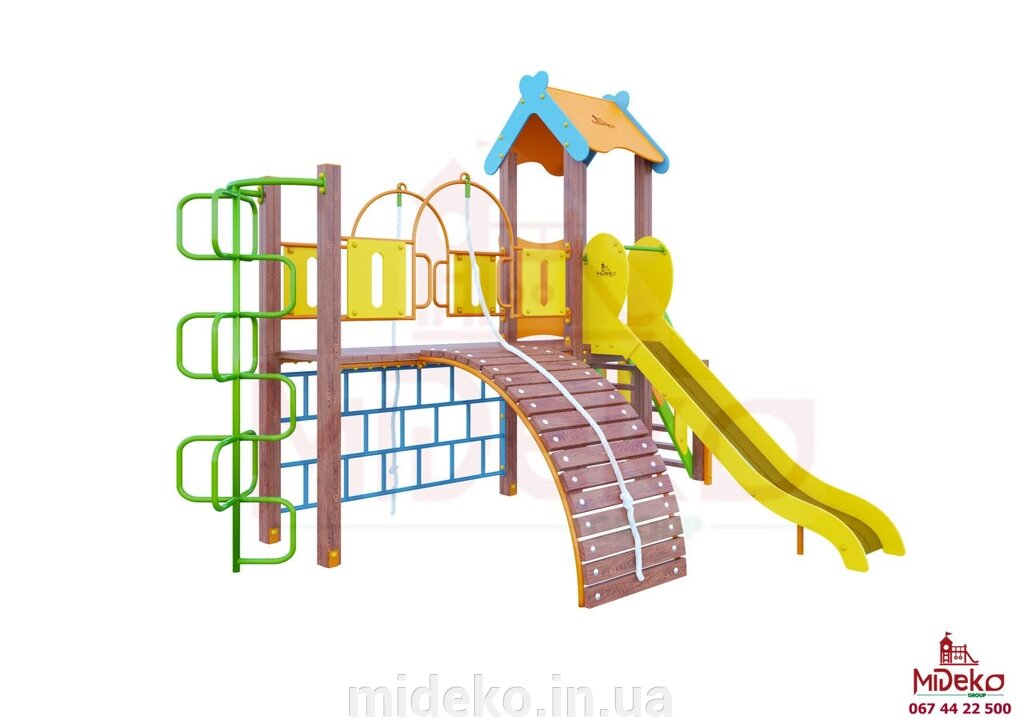 Ігровий комплекс "Скулбі" MIDEKO від компанії ТОВ "МІДЕКО ГРУП" облаштування дитячих і спортивних майданчиків - фото 1