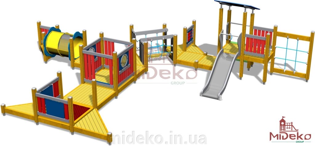Ігровий комплекс "Стейсі" MIDEKO від компанії ТОВ "МІДЕКО ГРУП" облаштування дитячих і спортивних майданчиків - фото 1