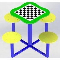 Столик для шахів MIDEKO від компанії ТОВ "МІДЕКО ГРУП" облаштування дитячих і спортивних майданчиків - фото 1