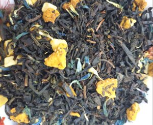 Чай Манго - Куркума. Чорний чай з добавками. (Фасування від 50 грам)