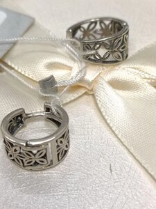 Срібні сережки кільця