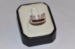 Срібний перстень корона