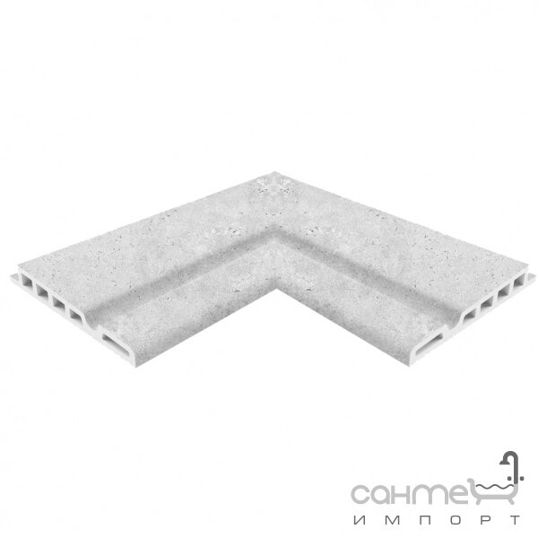 Бортик, внутрішній кут 25x50x3,5 Mayor Crosscut Borde Aruba Pack Esquina Ref. BPAR EI00 М-802 Cloud Світло-Сірий від компанії Інтернет-гіпермаркет сантехніки та опалення сантехніка. od. ua - фото 1