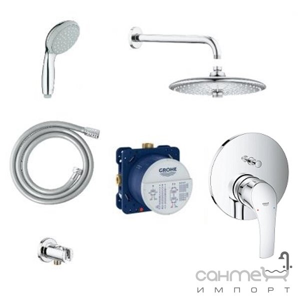 Душова система прихованого монтажу Grohe Smartcontrol 34614SC4 хром від компанії Інтернет-гіпермаркет сантехніки та опалення сантехніка. od. ua - фото 1