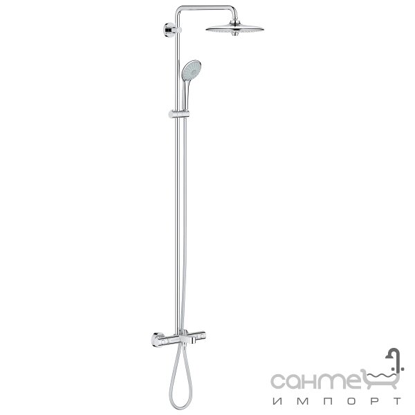 Душова стійка із змішувачем-термостатом для ванни Grohe Euphoria System 260 27475001 хром від компанії Інтернет-гіпермаркет сантехніки та опалення сантехніка. od. ua - фото 1