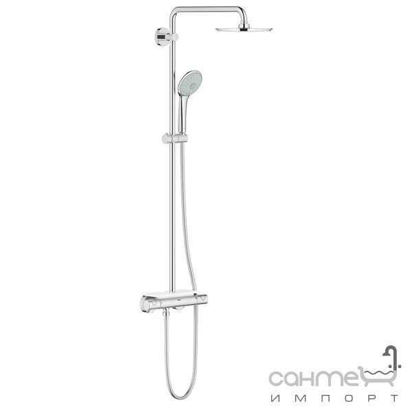 Душова стійка з змішувачем-термостатом Grohe Euphoria System 210 26363000 хром від компанії Інтернет-гіпермаркет сантехніки та опалення сантехніка. od. ua - фото 1