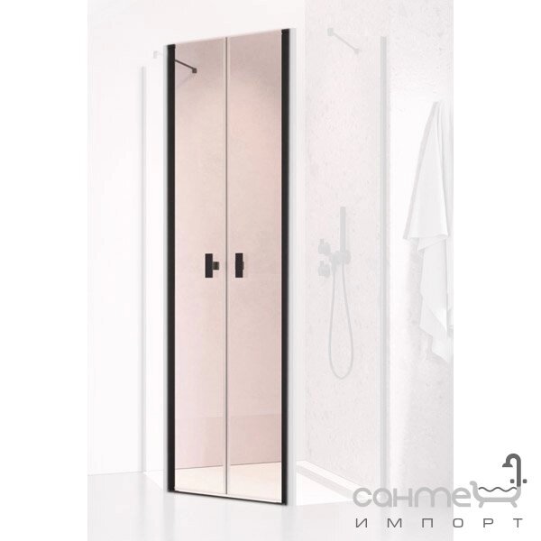 Двері для пентагональними душової кабіни Radaway NES Black PTD 10051000-54-01 прозоре скло від компанії Інтернет-гіпермаркет сантехніки та опалення сантехніка. od. ua - фото 1