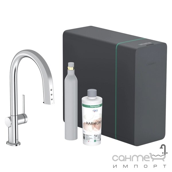 Кухонний змішувач + Початковий комплект SodaSystem 210 Hansgrohe Aqittura M91 76800000 Chrome від компанії Інтернет-гіпермаркет сантехніки та опалення сантехніка. od. ua - фото 1