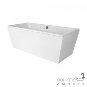 Отдельностоящая ванна з композиту з сифоном Besco Vera 180x80 біла