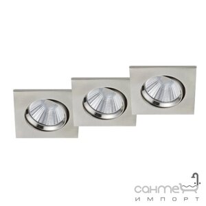 Потрійний точковий LED-світильник Trio Pamir 650410307 матовий нікель