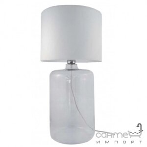 Настільна лампа Zuma Line Amarsa 5506WH біле скло / біла тканина