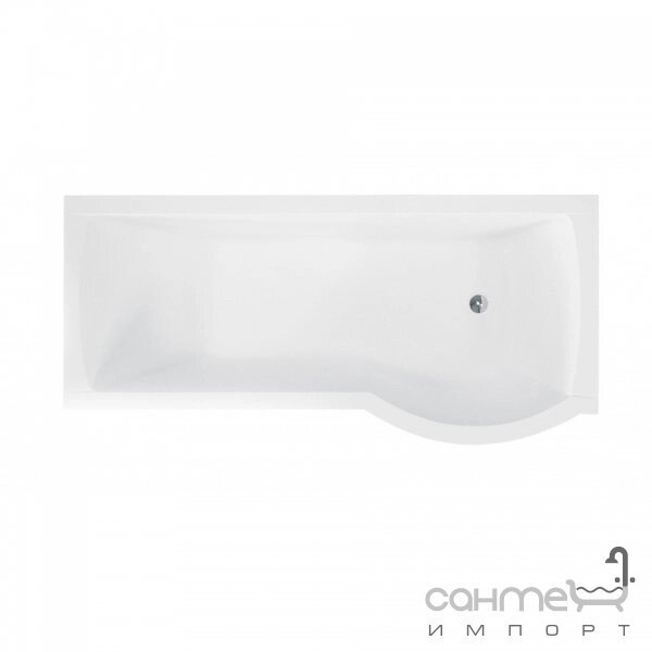 Асиметрична ванна Besco Inspiro 160 біла, права - вартість