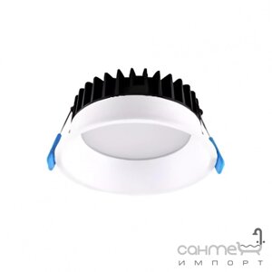 Круглий врізний точковий LED світильник Friendlylight Orbital LED 10W 3000K FL1074 білий