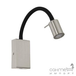 Лампа бюстгальтера Настінна монтується C USB-вихідний eglo tazzoli 96567 високотехнологічний, сталь, пластик, сатана нікель, чорний
