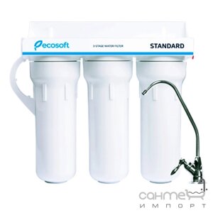 Проточный бытовой фильтр очистки воды 3-х ступенчатый Ecosoft Standard