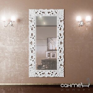 Декоративне дзеркало для ванної кімнати срібло Marsan Penelope 194 1015x1942