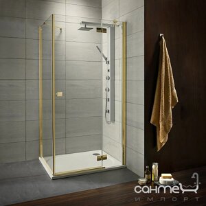 Душова кабіна Radaway Almatea Gold KDJ 120 x 80 права 32141-09-01NR (золото/прозоре)