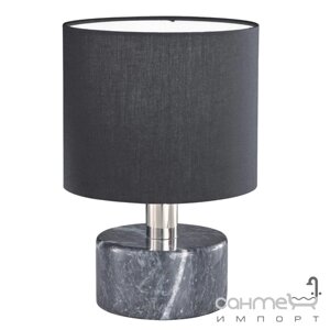 Настільна лампа Trio Orlando 503900102 кераміка чорний мармур / чорна тканина