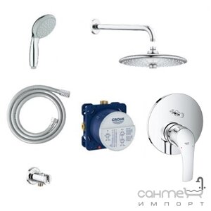 Душова система прихованого монтажу Grohe Smartcontrol 34614SC4 хром