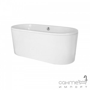 Отдельностоящая ванна з композиту з сифоном Besco Victoria 160x75 біла