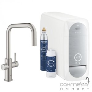 Змішувач для кухні з фільтром для води Grohe Blue Home 31543DC0 нержавіюча сталь