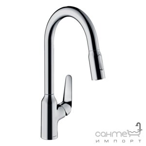 Змішувач для кухні з висувним вигнанням Hansgrohe Focus M429-H220 71800000 хром