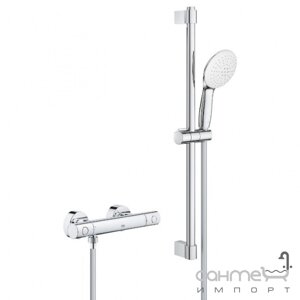 Змішувач-термостат для душу із душовим гарнітуром Grohe Grohtherm 800 Cosmopolitan 34768001 хром