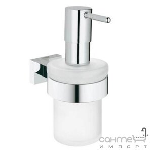 Диспенсер підвішений Grohe Essentials Cube 40756001 хром / прозоре скло