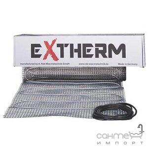 Двоколірне нагрівальне мат під відкритим покриттям Extherm ET ECO 100-180, площа опалення 1 м2