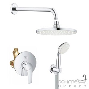 Душова система прихованого монтажу Grohe Eurosmart 25183004 хром