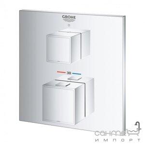 Термостатичний змішувач для ванни/душу GROHE Grohtherm Cube 24153000 на один вихід