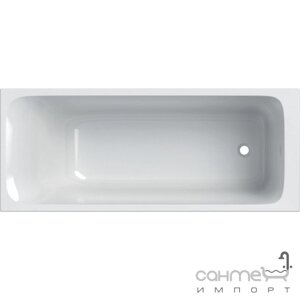 Прямокутна акрилова ванна, дрібна продуктивність, з ногами Geberit Tawa Slim Rim 554.120.01.1 білий / глянсовий