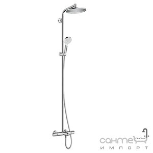 Душова стійка з термостатом Hansgrohe Crometta S Showerpipe 240 1jet 27320000 хром