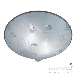 Стельова лампа Trio Carbonado 602400206 матове скло/кристали