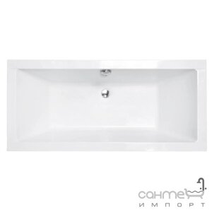 Прямокутна акрилова ванна Besco Quadro Slim 155x70 біла
