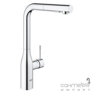 Змішувач для миття з висувним виливом з аератором, L-вилив GROHE Essence New 30270000 Хром