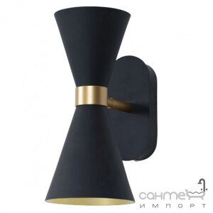 Настінна лампа Maxlight Cornet W0246 конструктивізм, чорний, метал, золотий