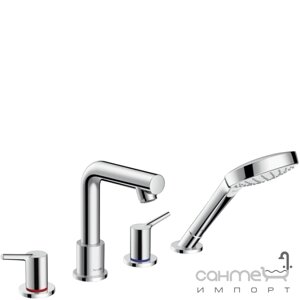 Змішувач для різання ванни для чотирьох отворів Hansgrohe Talis S 72419000 хром