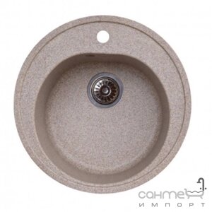Гранітні мийки для кухні без сифона Platinum Luna 510 Matte Caramel