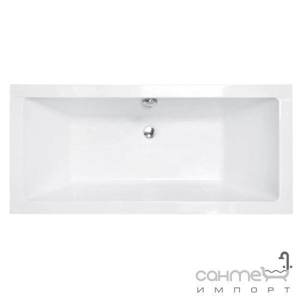 Прямокутна акрилова ванна Besco Quadro Slim 165x75 біла від компанії Інтернет-гіпермаркет сантехніки та опалення сантехніка. od. ua - фото 1