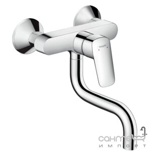 Смеситель для кухни настенный Hansgrohe Logis 71836000 Хром