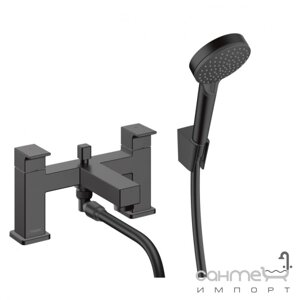 Змішувач для ванни з ручним душем Hansgrohe Vernis Shape 71462670 matte black