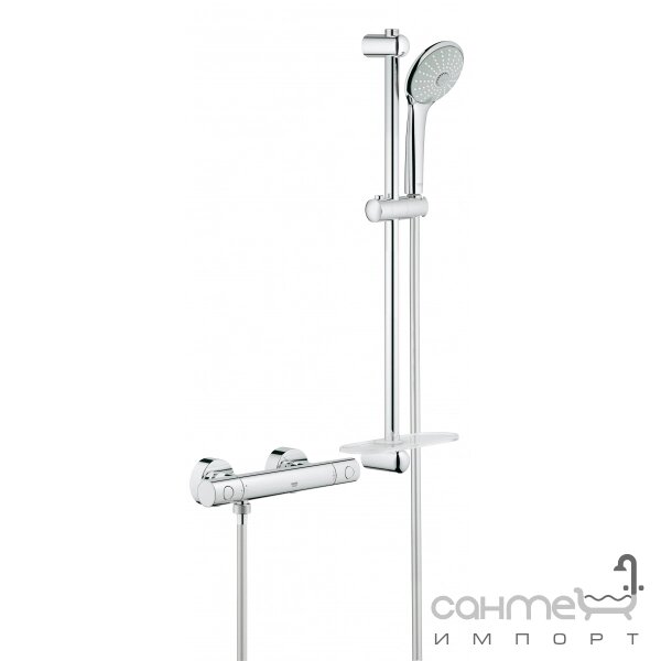 Термостат для душу із душовим гарнітуром GROHE Grohtherm 1000 Cosmopolitan M 34286002 Хром від компанії Інтернет-гіпермаркет сантехніки та опалення сантехніка. od. ua - фото 1