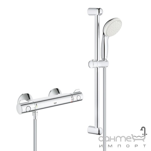 Термостат для душу із душовим гарнітуром Grohe Grohtherm 800 34565001 хром від компанії Інтернет-гіпермаркет сантехніки та опалення сантехніка. od. ua - фото 1