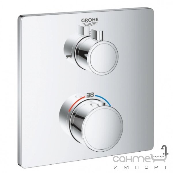 Термостатичний змішувач для ванни/душа GROHE Grohtherm Thermostatic 24080000 на два споживачі від компанії Інтернет-гіпермаркет сантехніки та опалення сантехніка. od. ua - фото 1