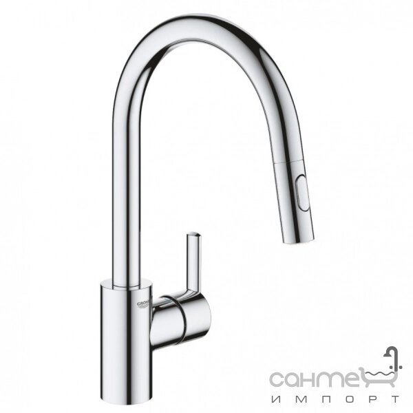 Змішувач для кухні Grohe Feel 31486001 з висувним виливом, хром від компанії Інтернет-гіпермаркет сантехніки та опалення сантехніка. od. ua - фото 1